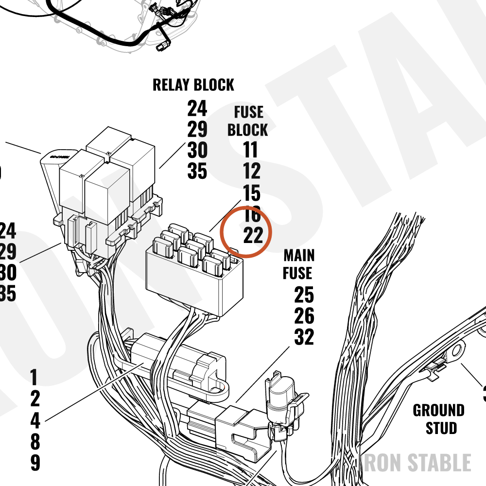 Harley-Davidson Fuse, 7.5a Mini, Brown