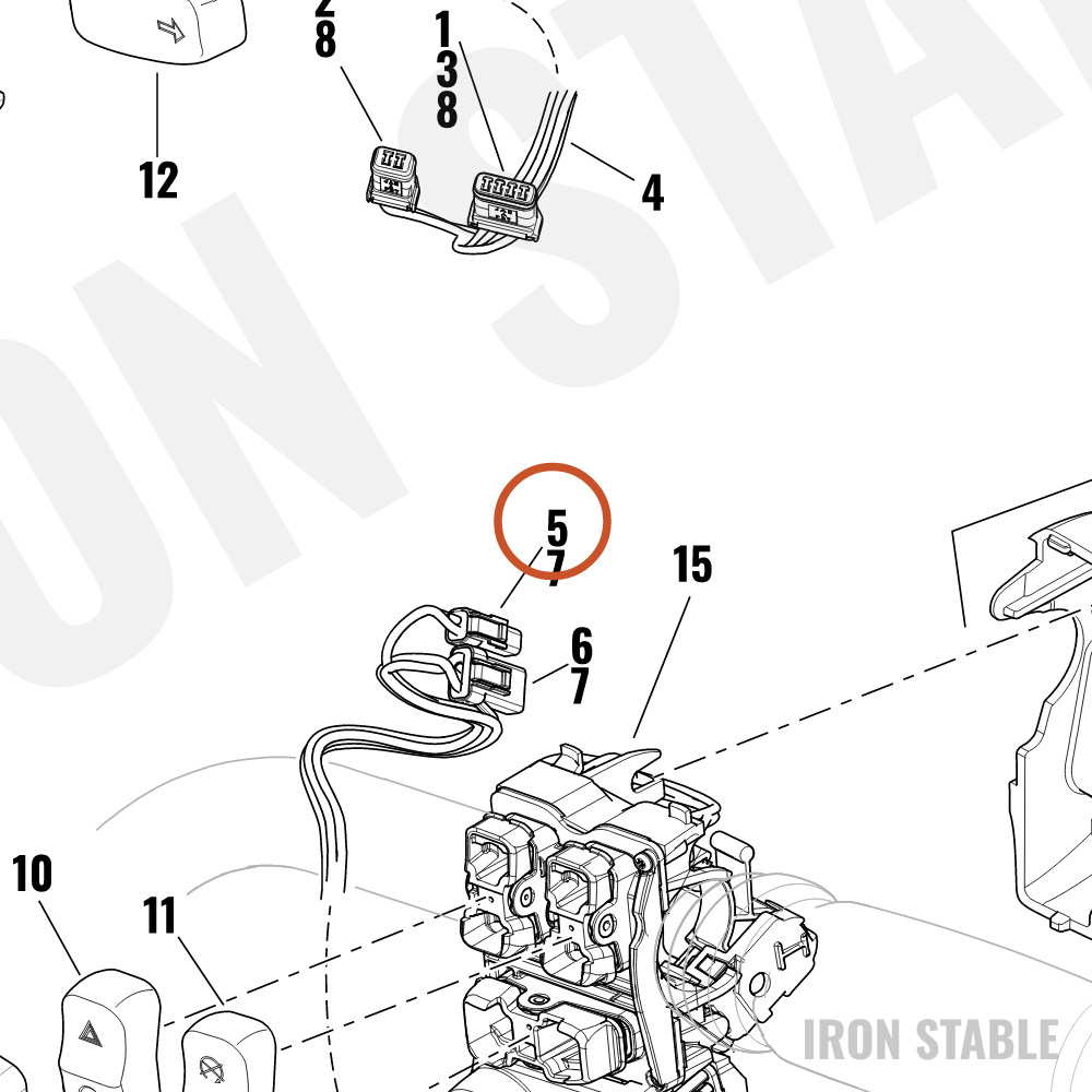 Harley-Davidson Housing, 2-Way Socket, White(Po)