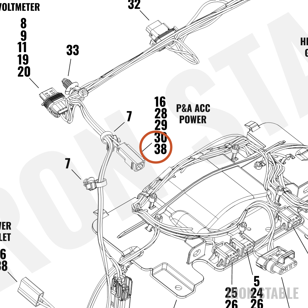 Harley-Davidson Housing, 2-Way Socket