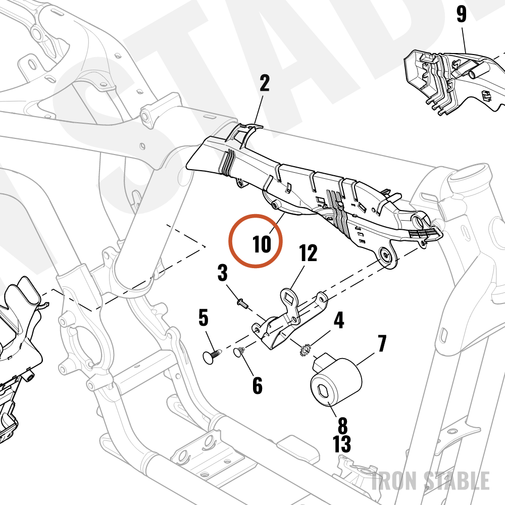 Harley-Davidson Caddy, Steering Head(Po)