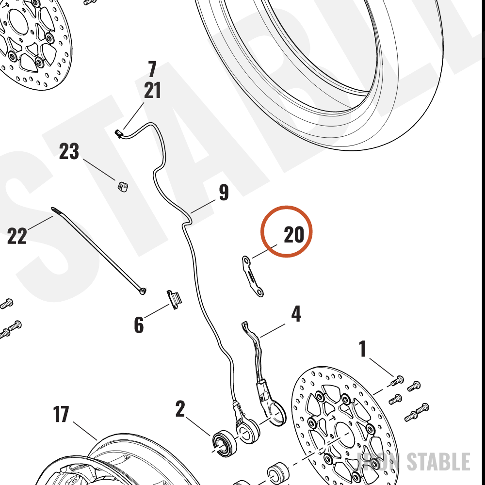 Harley-Davidson Bracket, Elec Mt, X