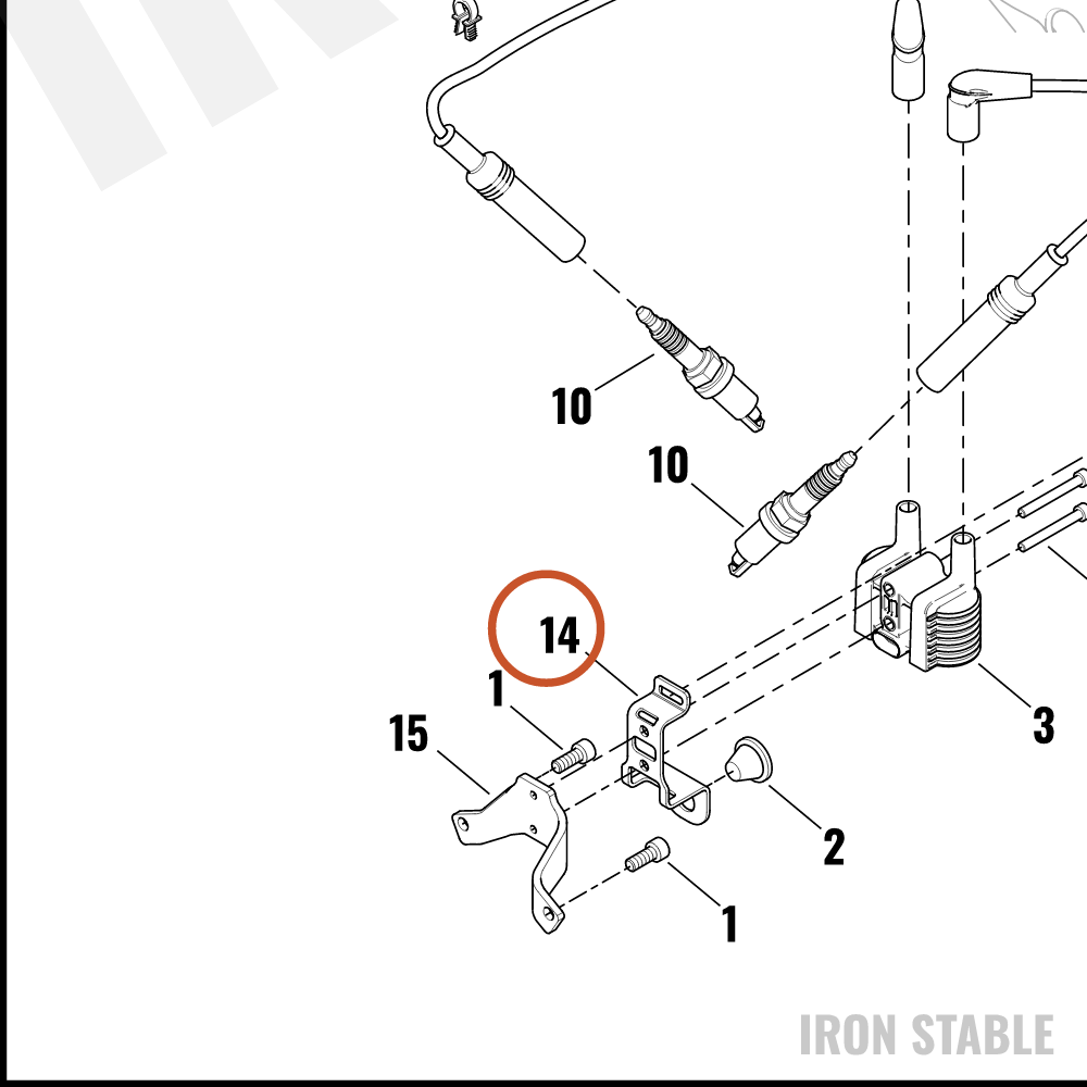 Harley-Davidson Bracket, Ignition Coil Mounting, Ou