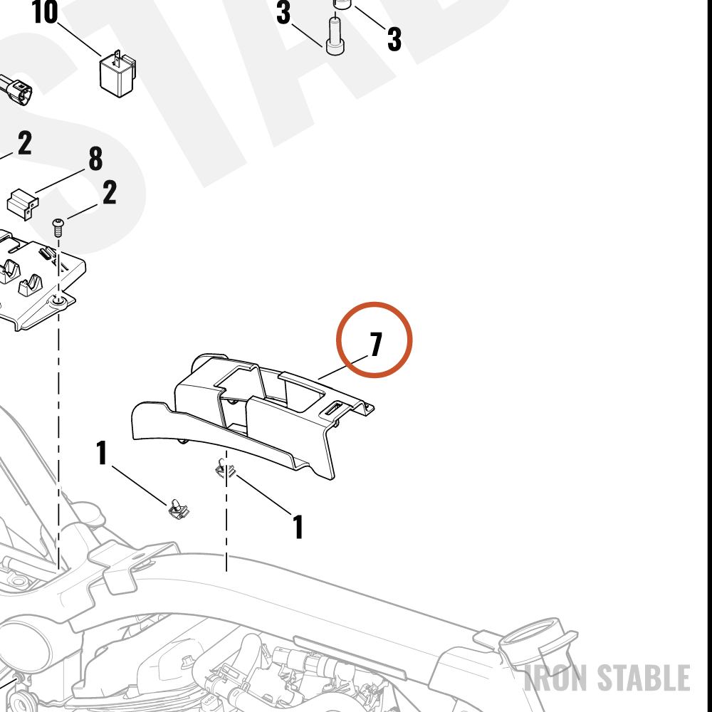 Harley-Davidson Bracket, Main Harness