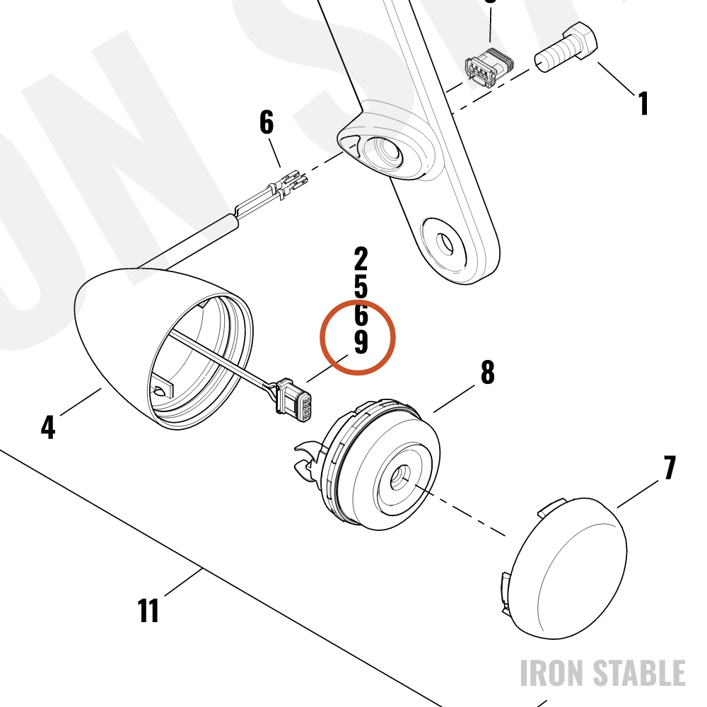 Harley-Davidson Harness, Turnsignal, 2-Wire