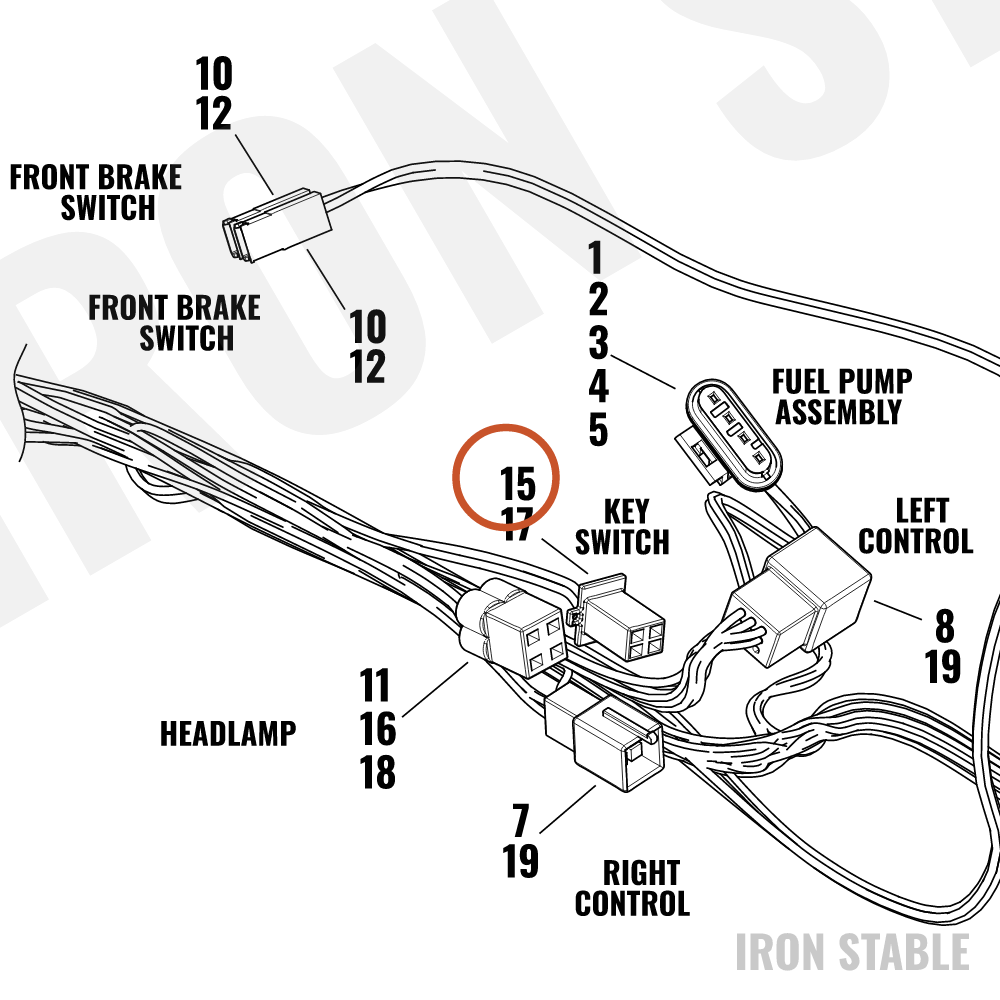 Harley-Davidson Housing, 4-Way Socket/Natural