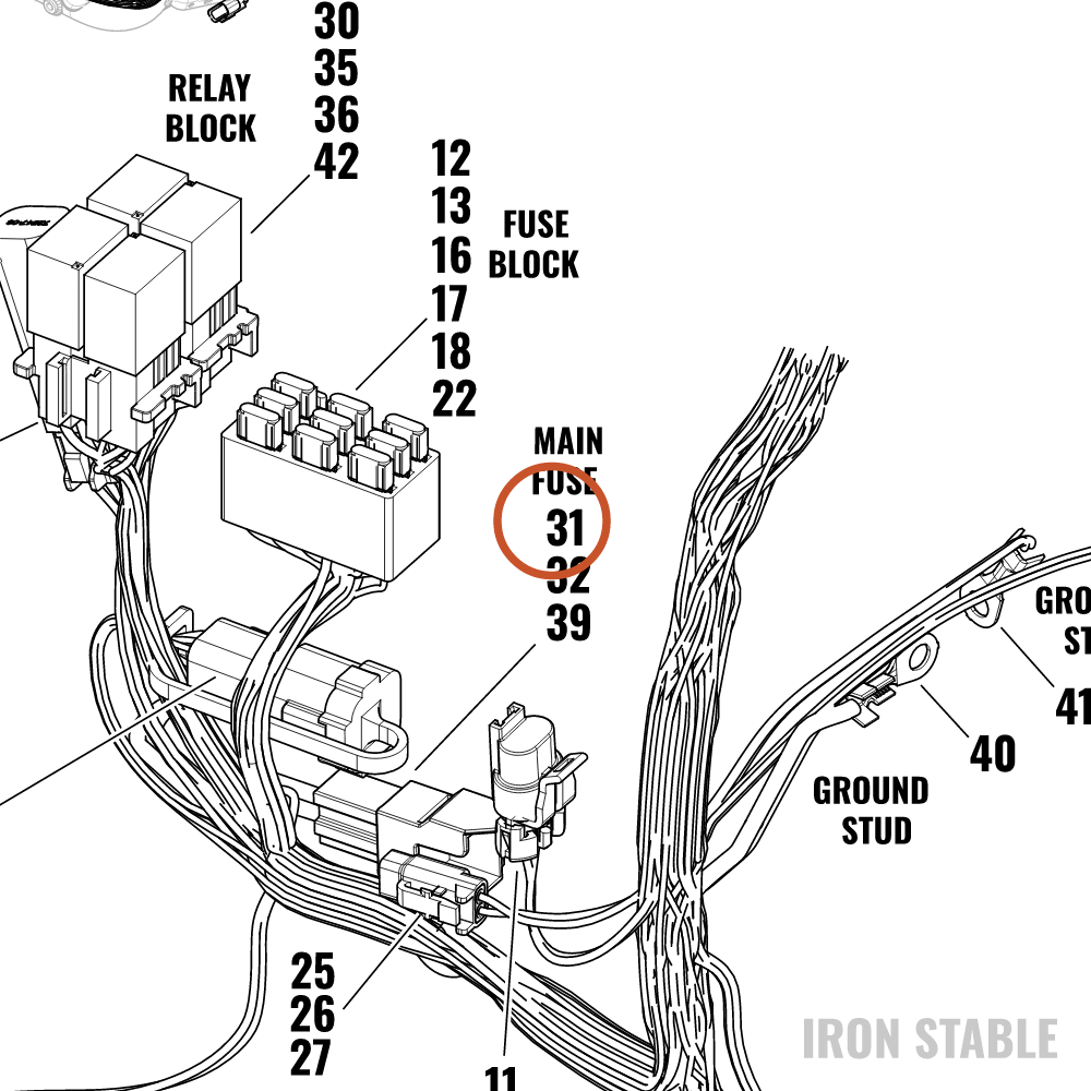 Harley-Davidson Terminal, Spade, 0.3-1.25 Sq Mm