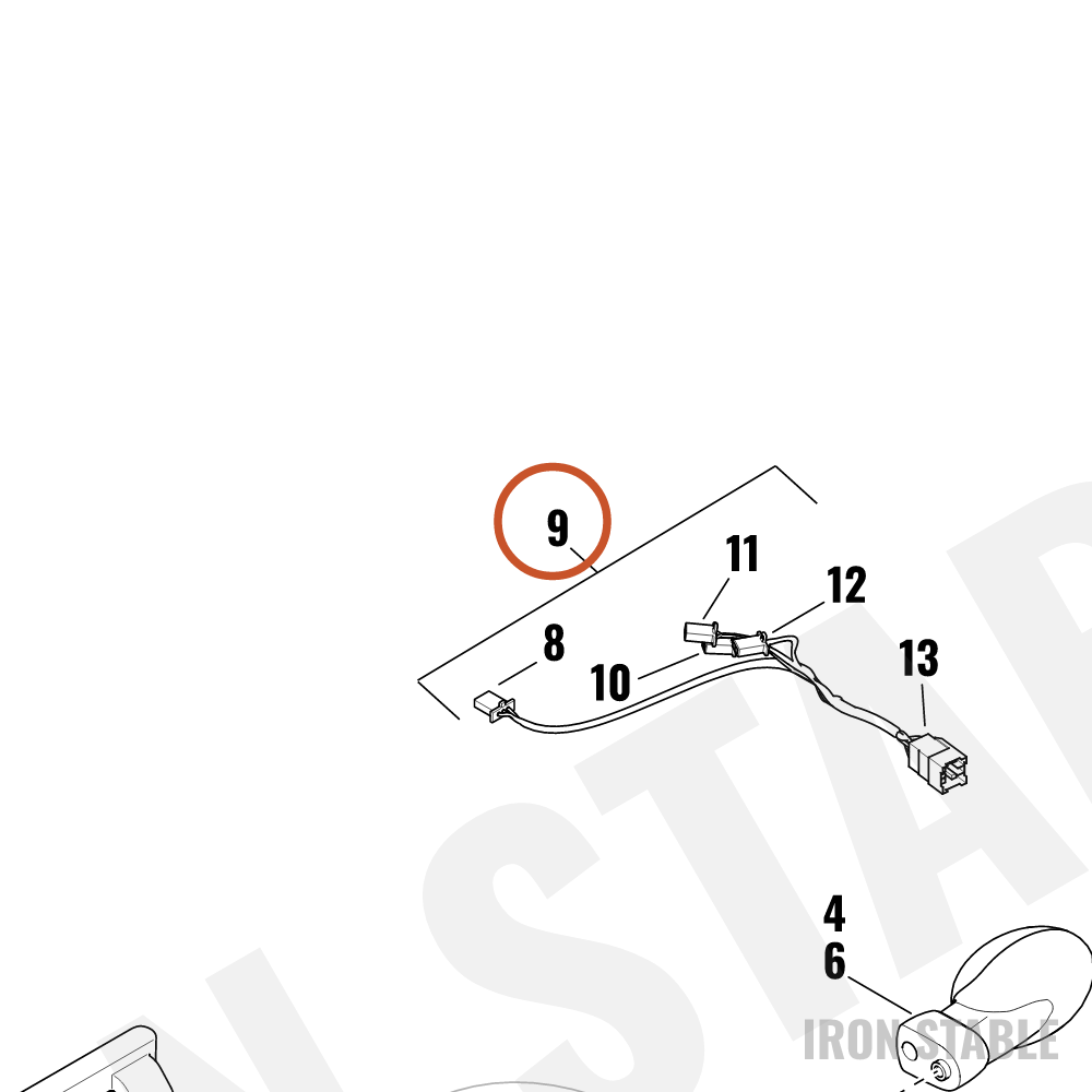 Harley-Davidson Wiring Harness, Rear Lighting
