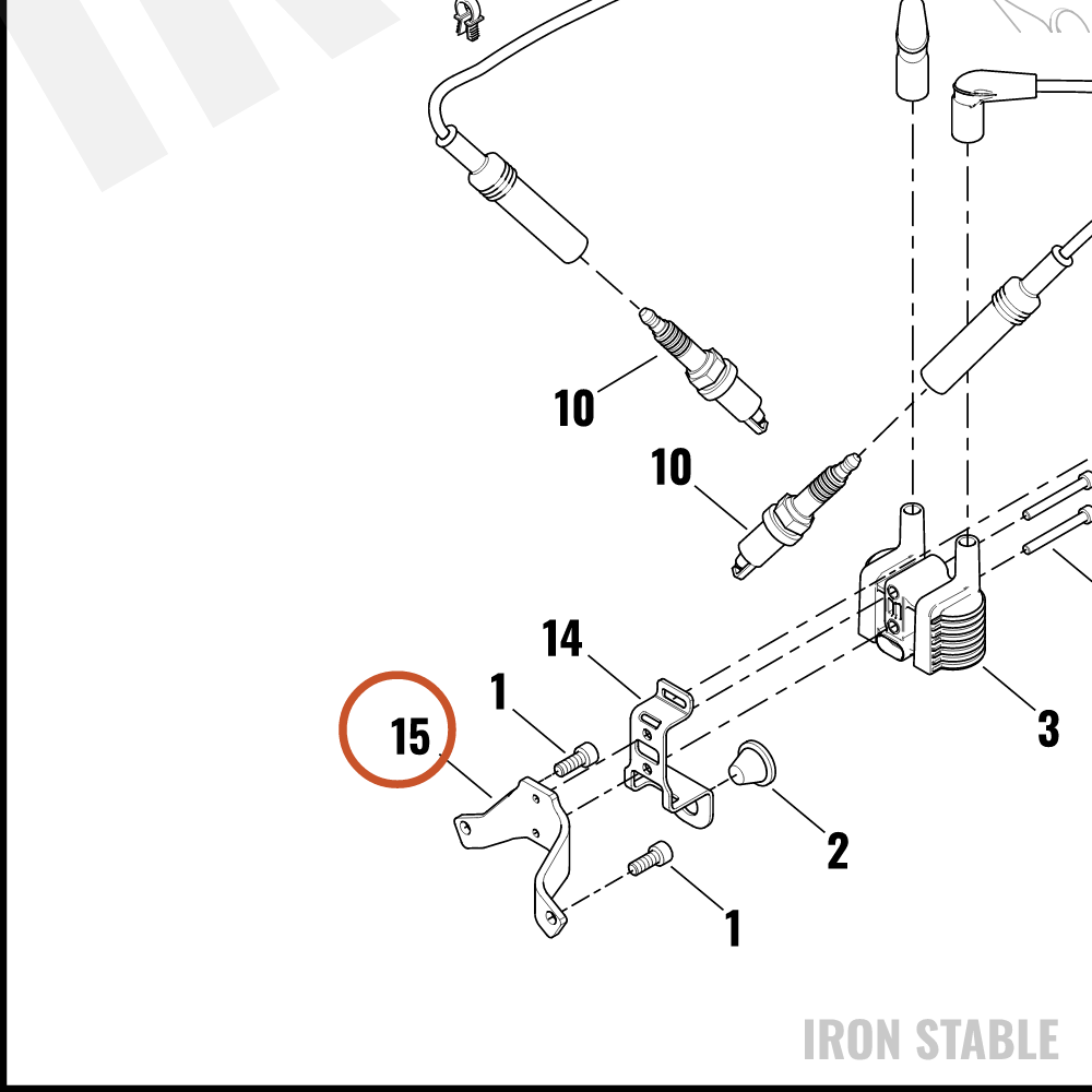 Harley-Davidson Bracket, Ignition Coil Mounting, In