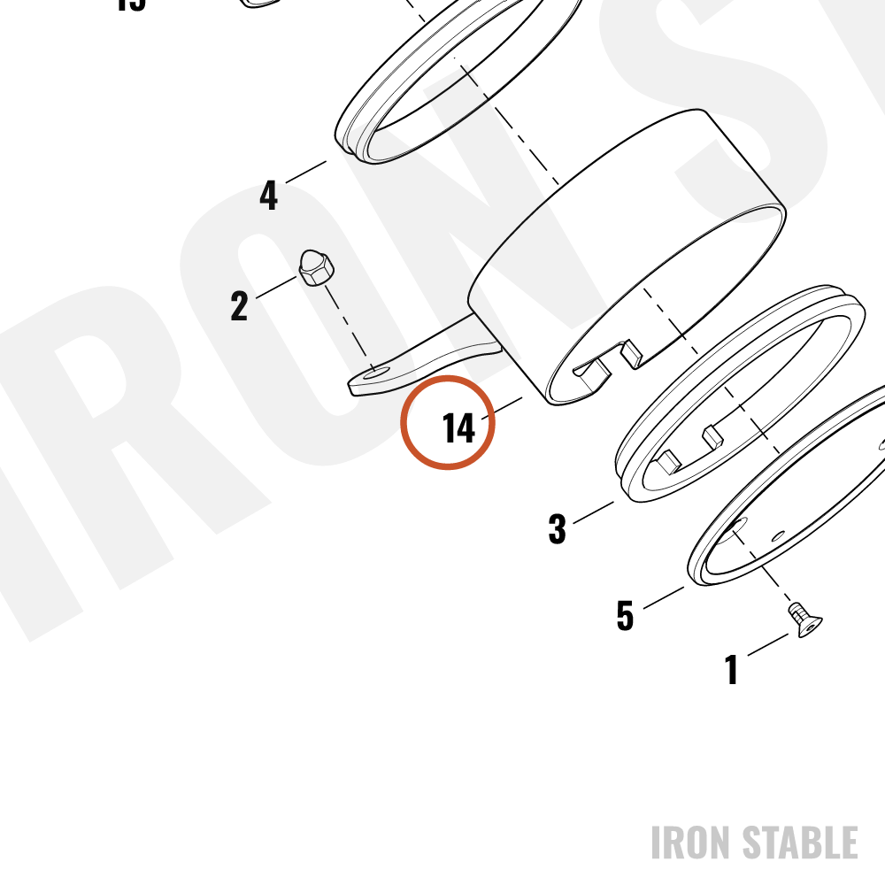 Harley-Davidson Bracket, Speedo, Blk