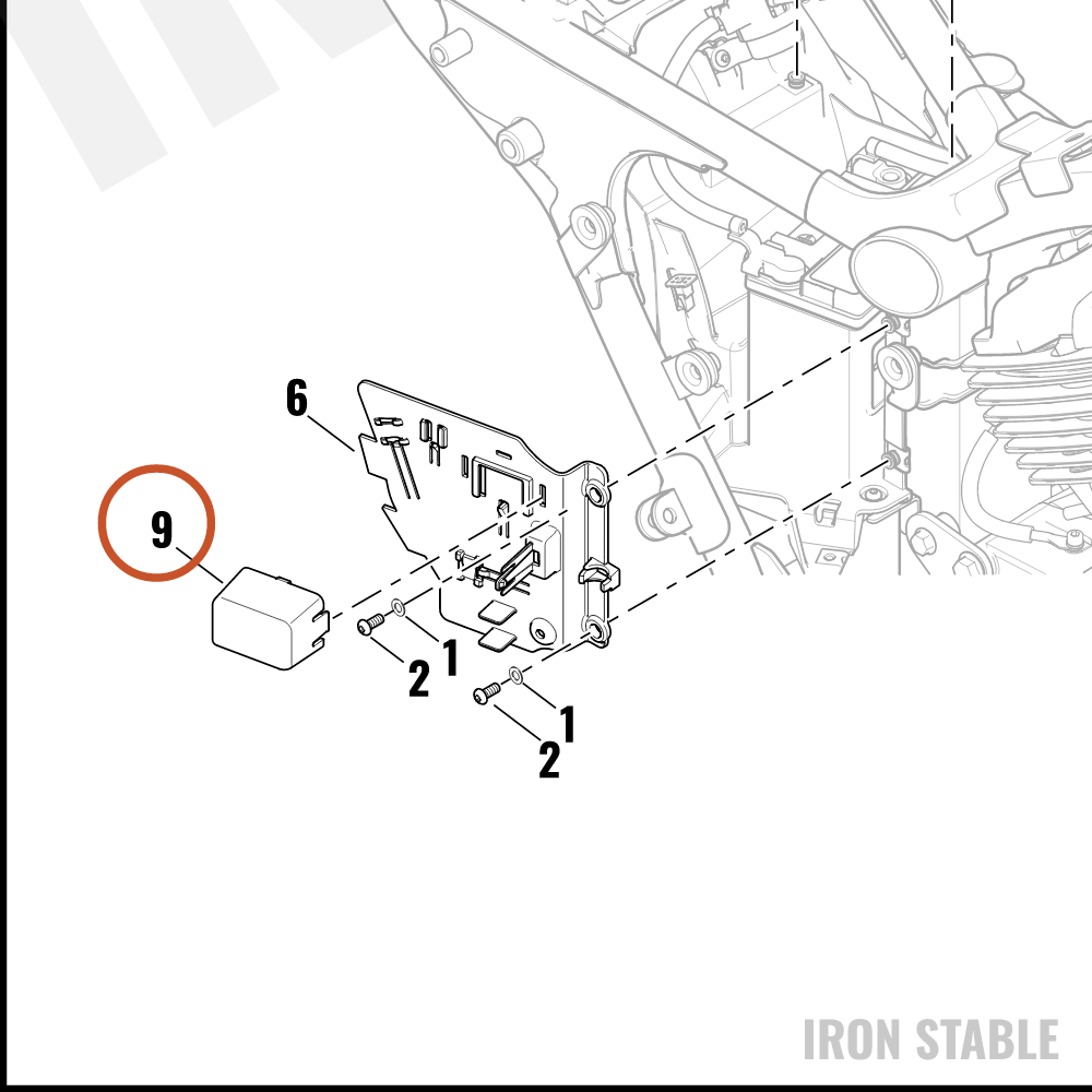 Harley-Davidson Blank-Fuseblock Cover