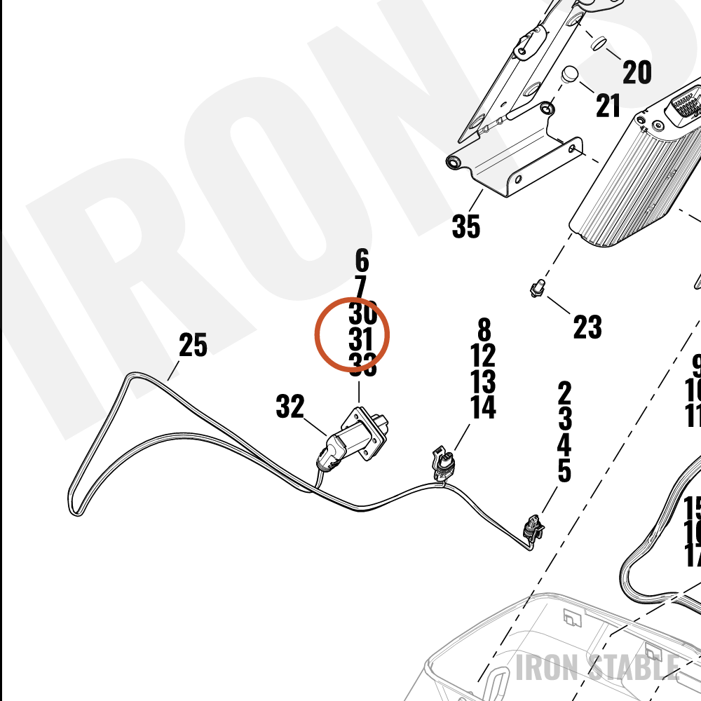 Harley-Davidson Connector, Panel Mount Gasket, 4