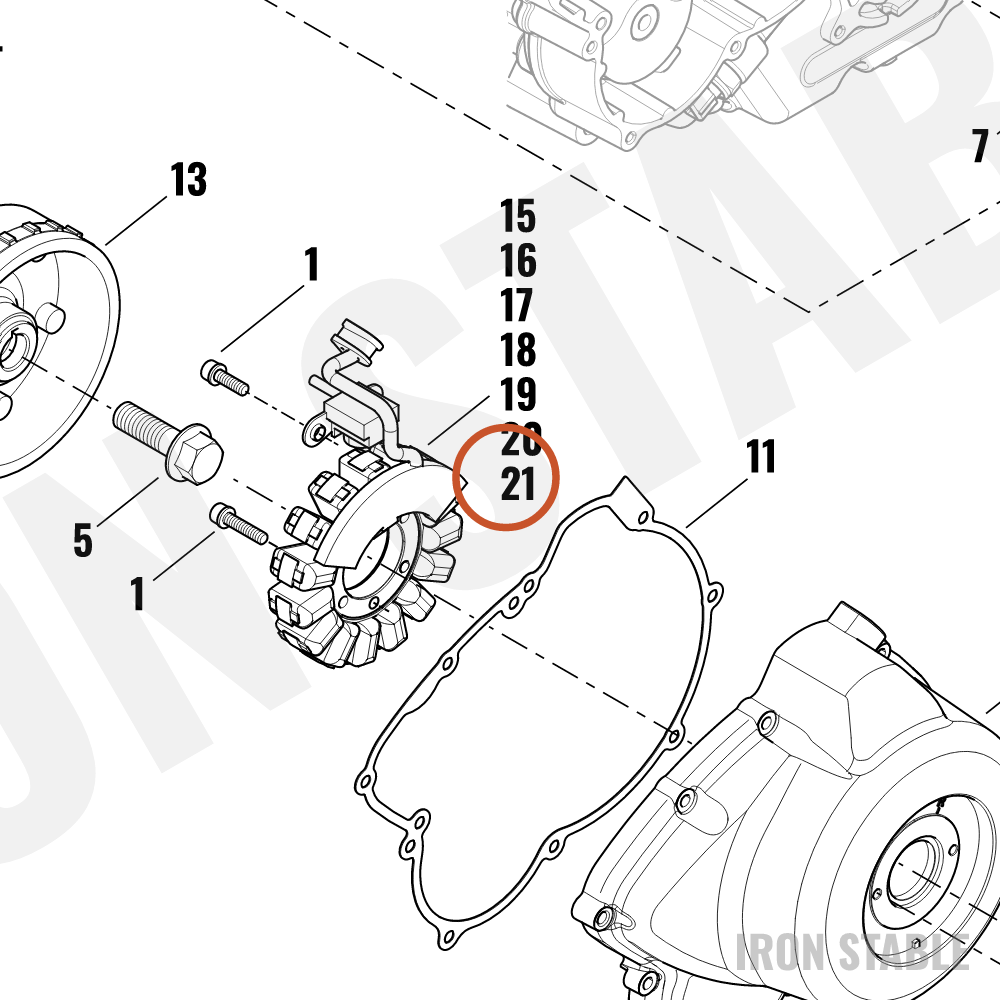 Harley-Davidson Housing, 3-Way Socket/Gray