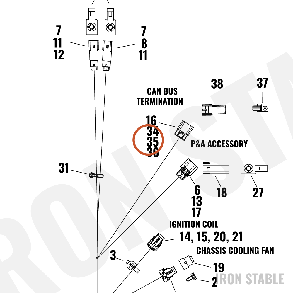 Harley-Davidson Housing, 2-Way, Socket, Bk, Cpa