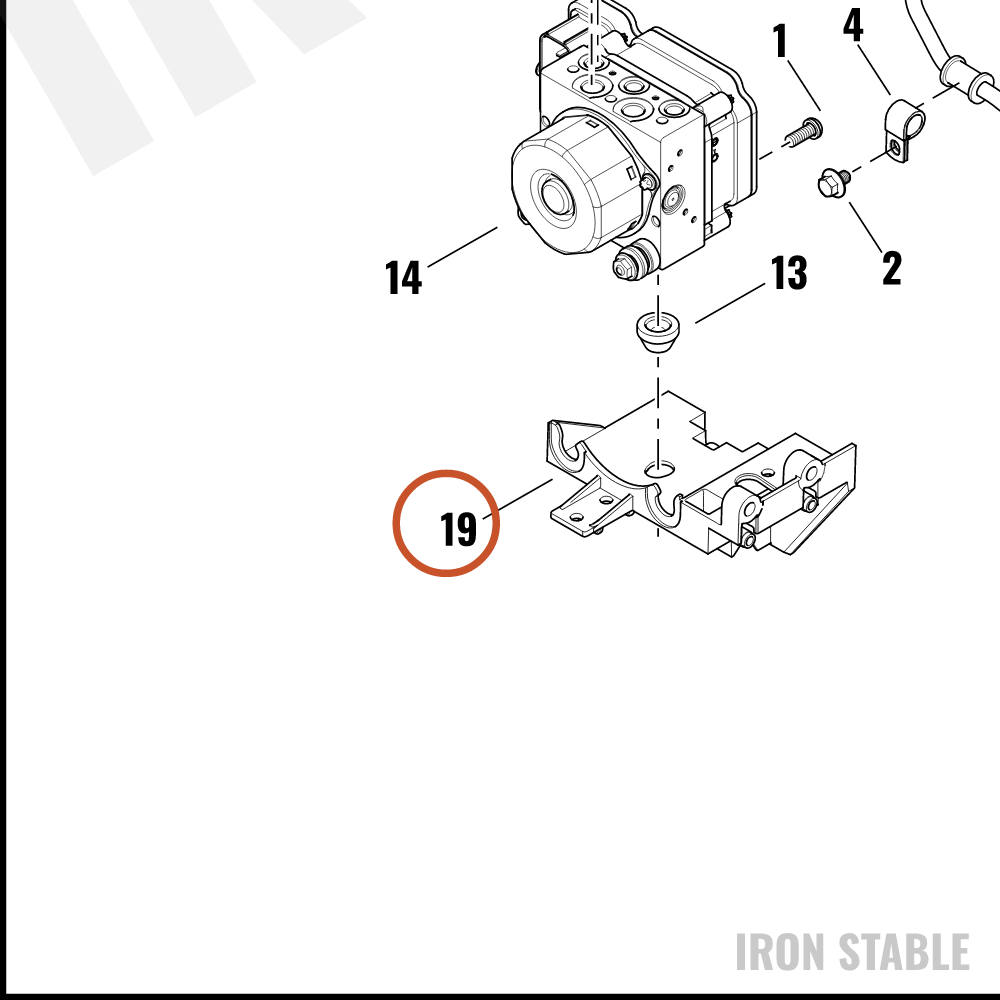 Harley-Davidson Abs Tray Assembly
