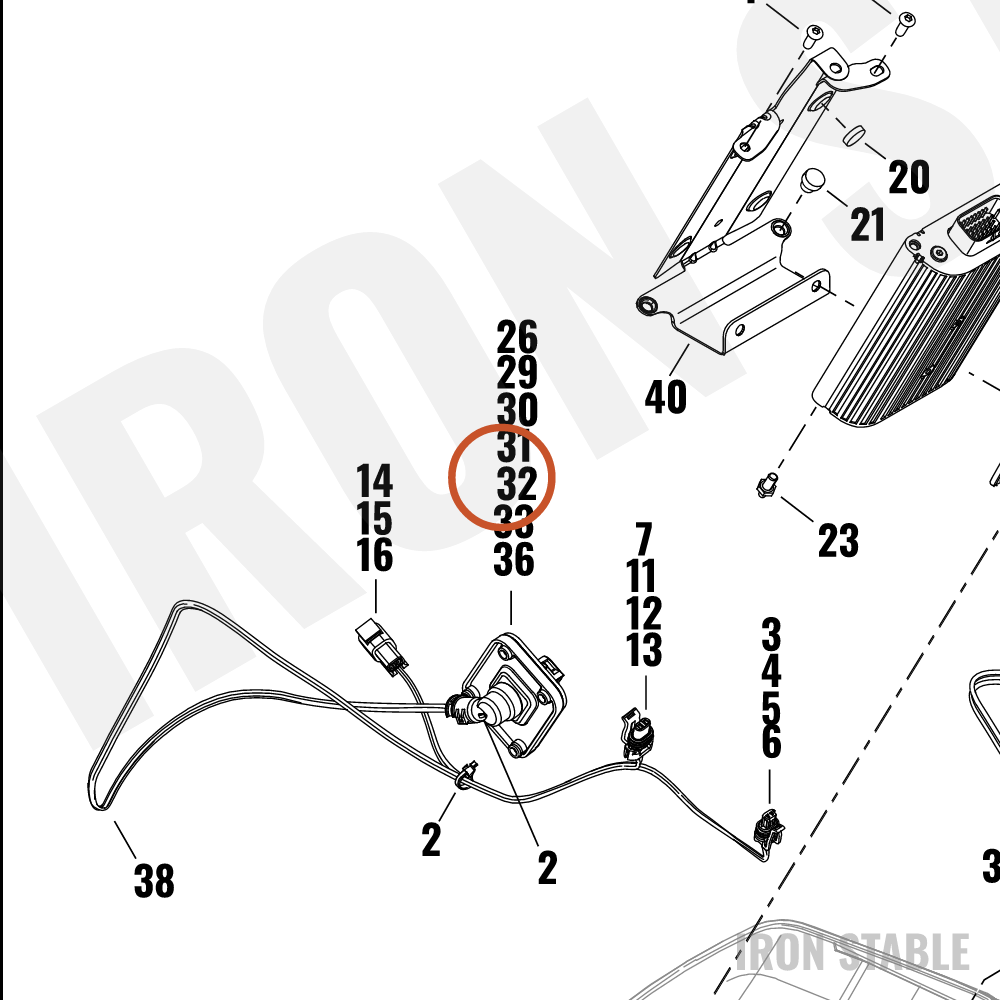 Harley-Davidson Connector, Panelmount Gasket, Lh