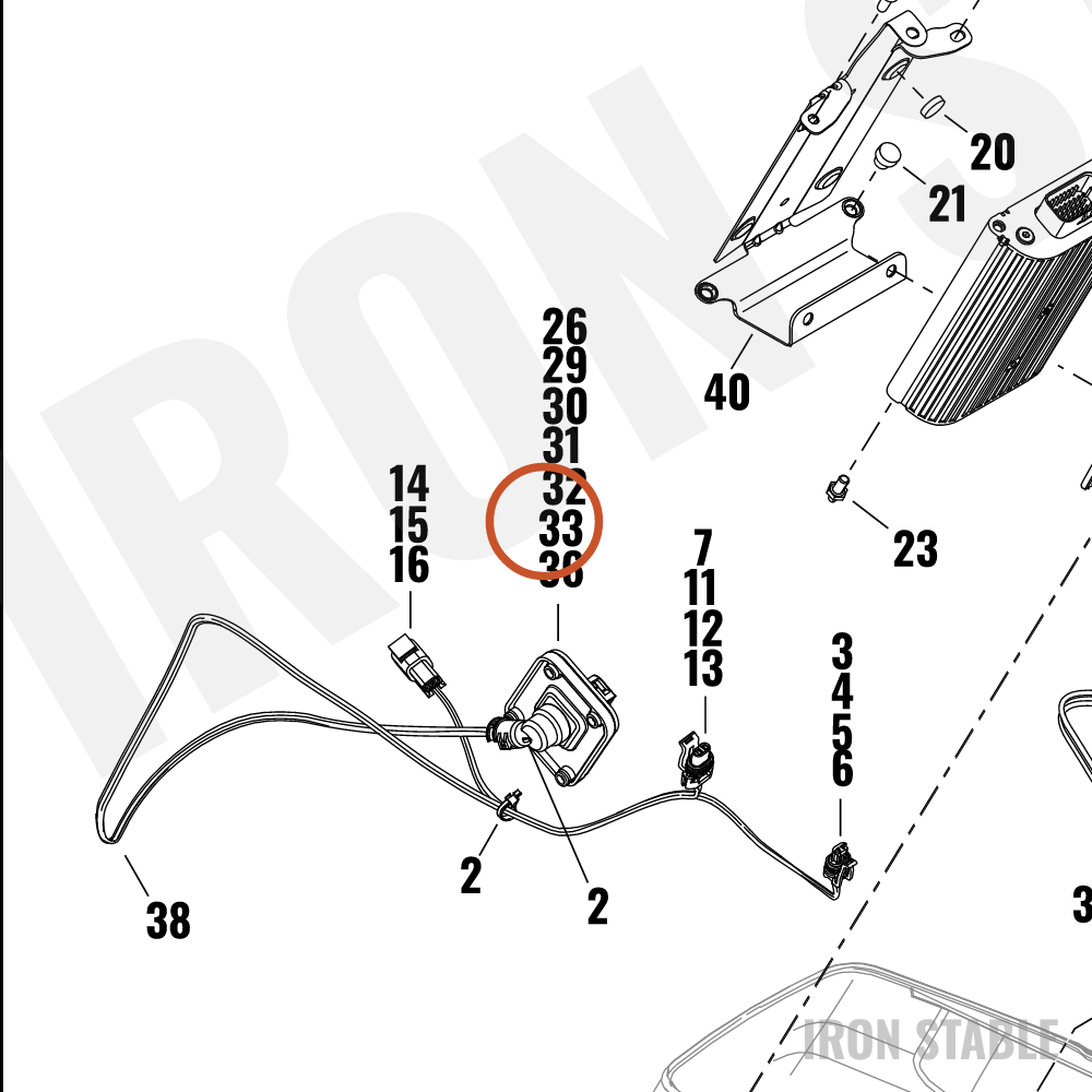 Harley-Davidson Connector, Mount Plate, Lh