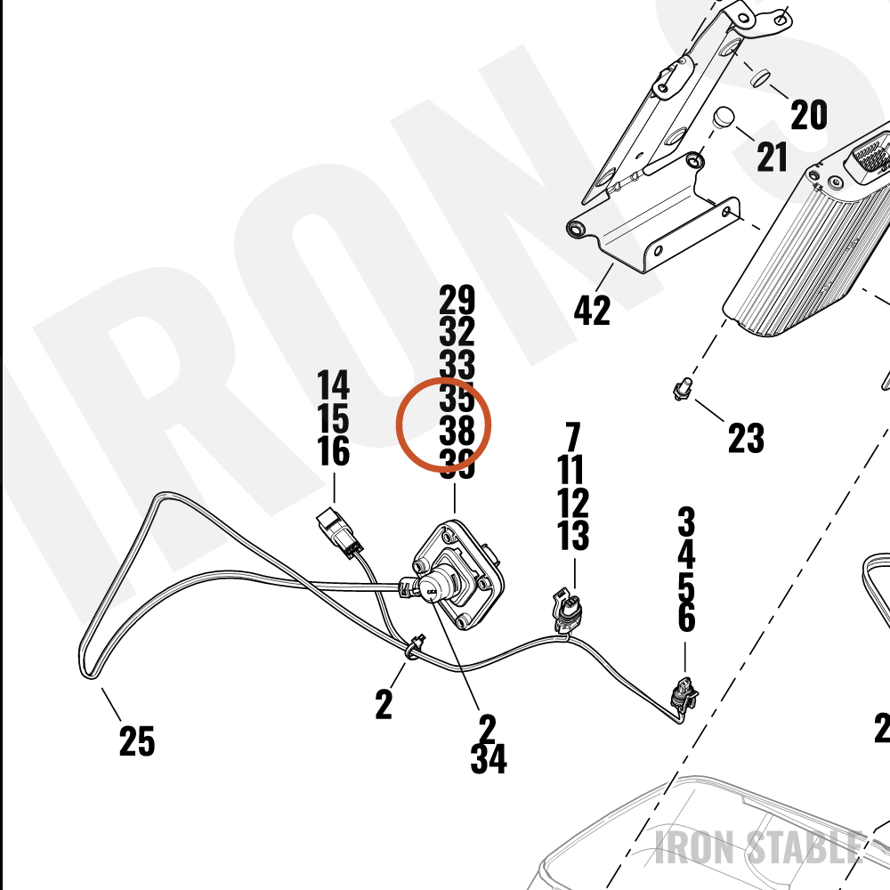 Harley-Davidson Connector, Panel Mount Gasket, R