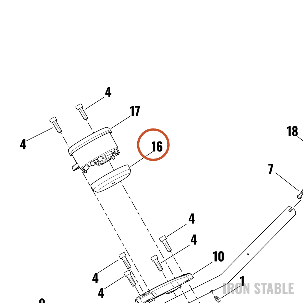 Harley-Davidson Bracket, Elec Mt, Instrument Back C
