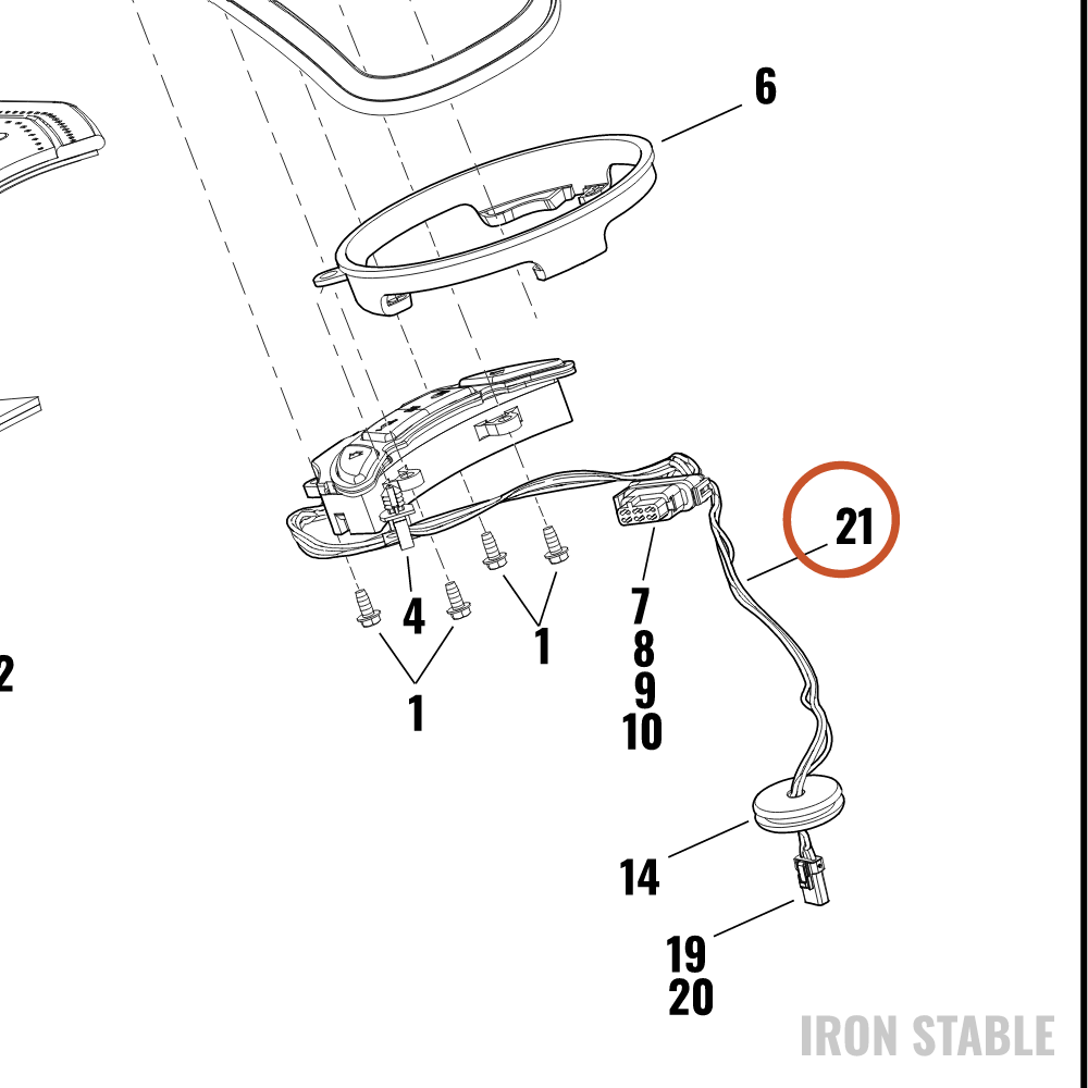 Harley-Davidson Harness, Wire, Console, Instr, Ind