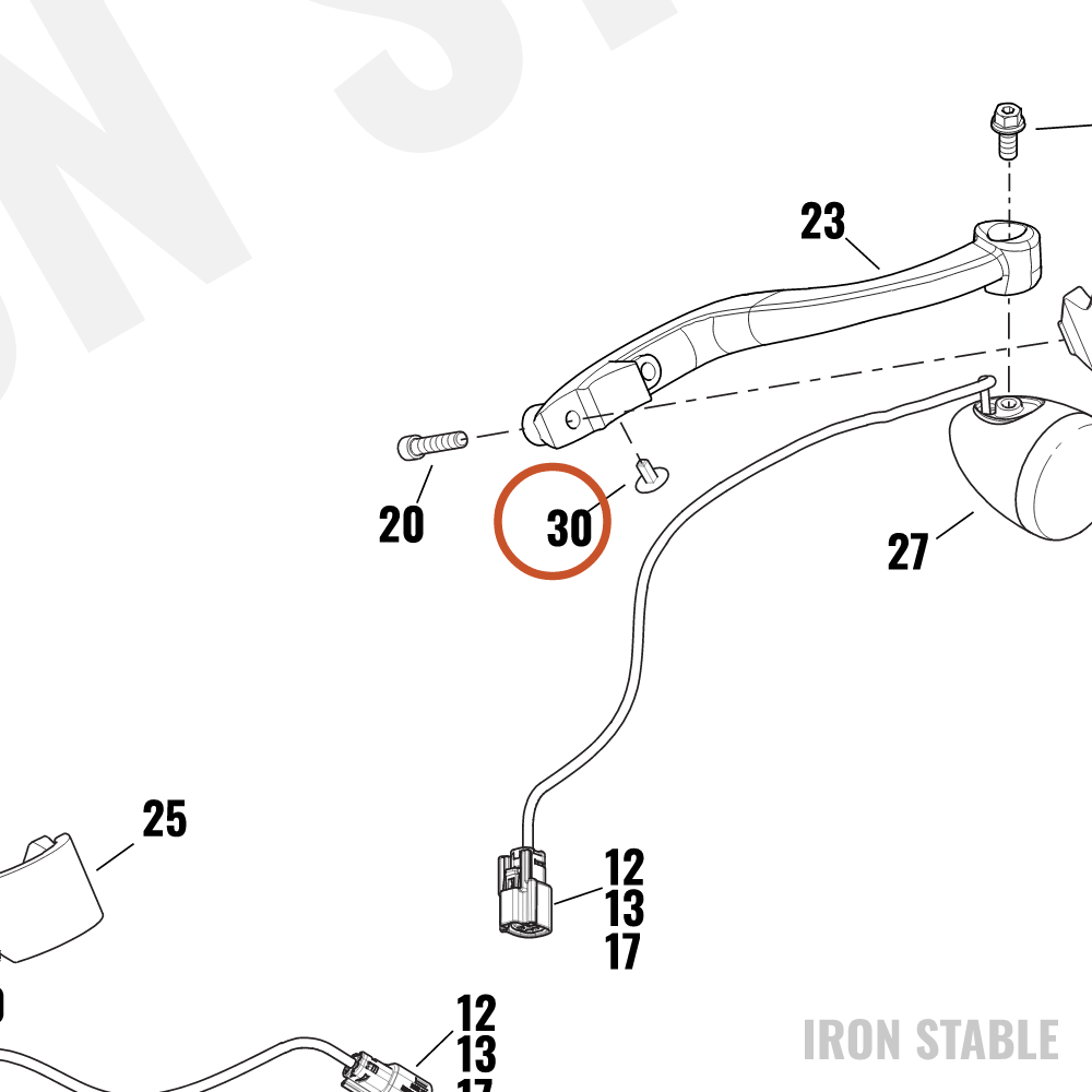 Harley-Davidson Wire Harn Sub-Component, Clip, Firtr