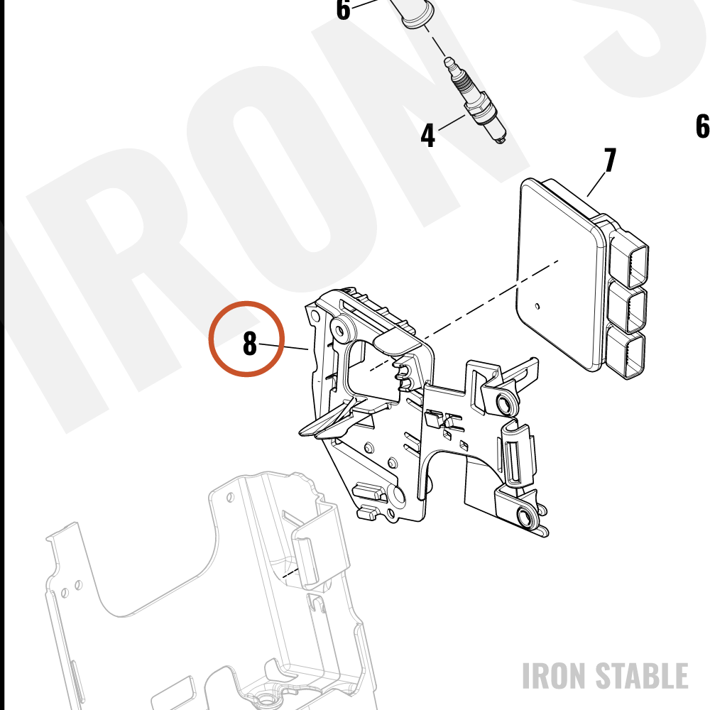 Harley-Davidson Wire Harn Sub-Component, Ecm Fuse C