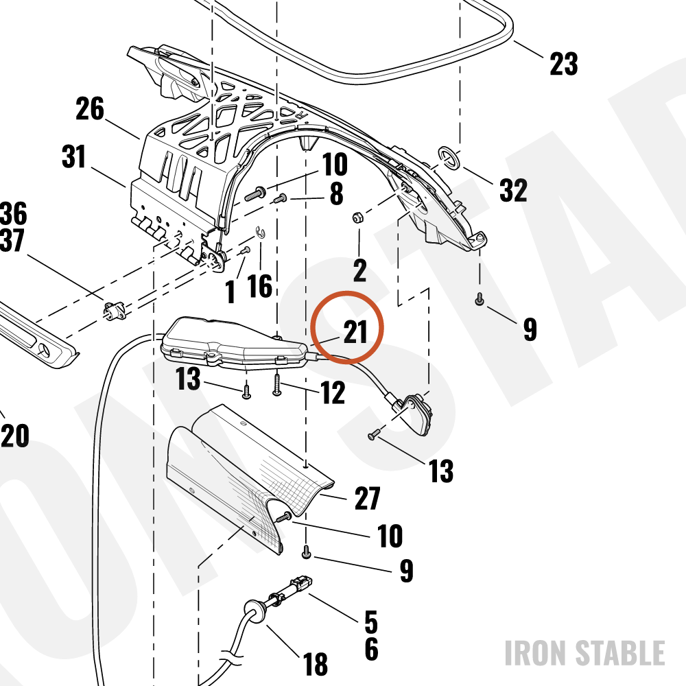 Harley-Davidson Elec Misc Component, Svce Kit, Rh, Ac