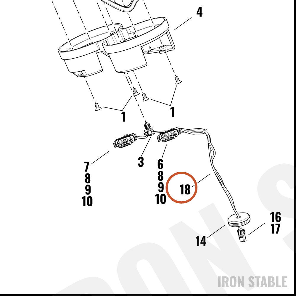 Harley-Davidson Harness, Wire, Console, Instr