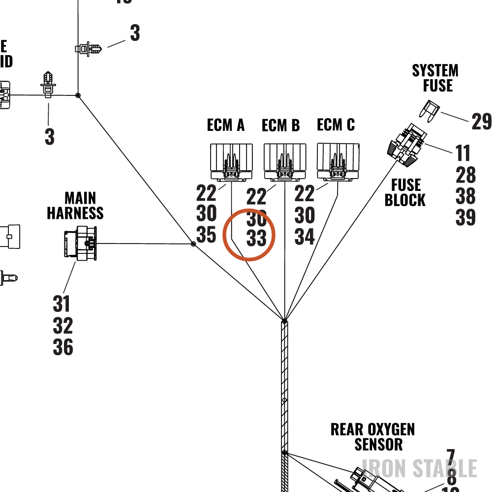 Harley-Davidson Connector, 18 Way, Ecm Connecto