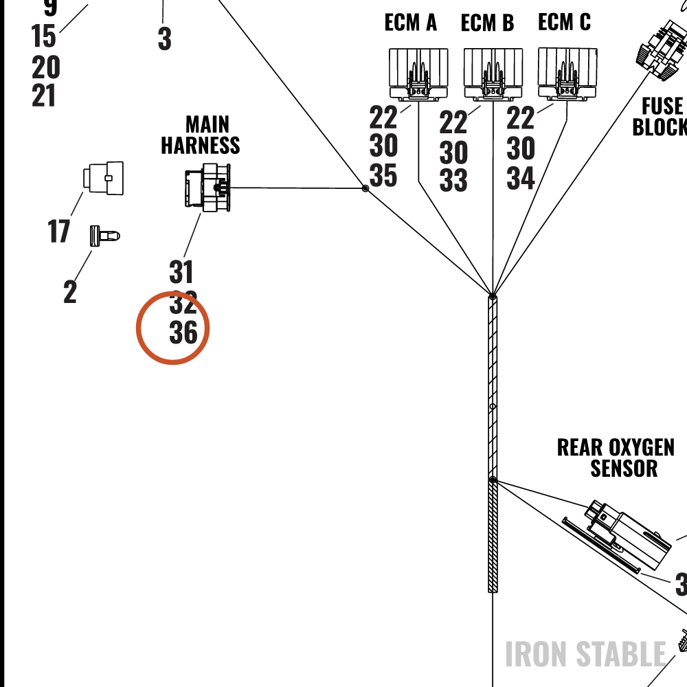 Harley-Davidson Connector, 5-Way Skt, Key A