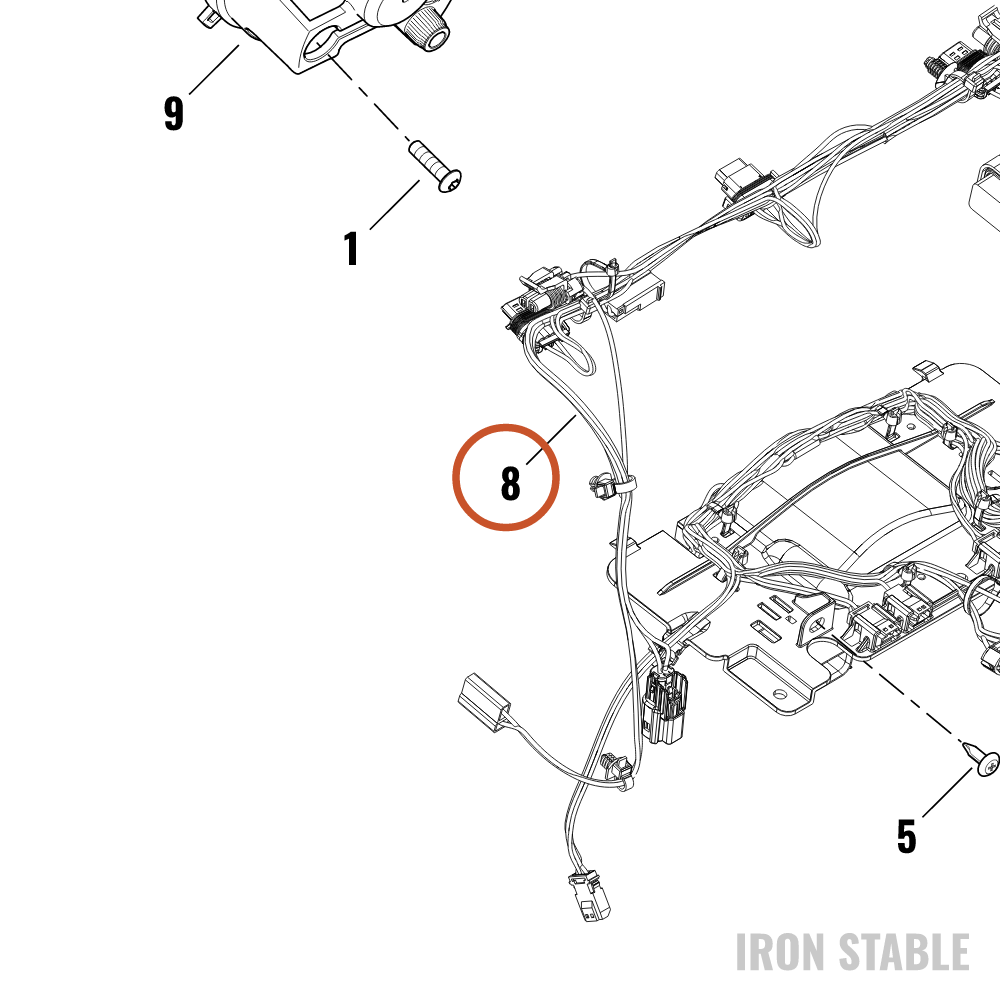 Harley-Davidson Harness, Wire, Fairing, Flhxse