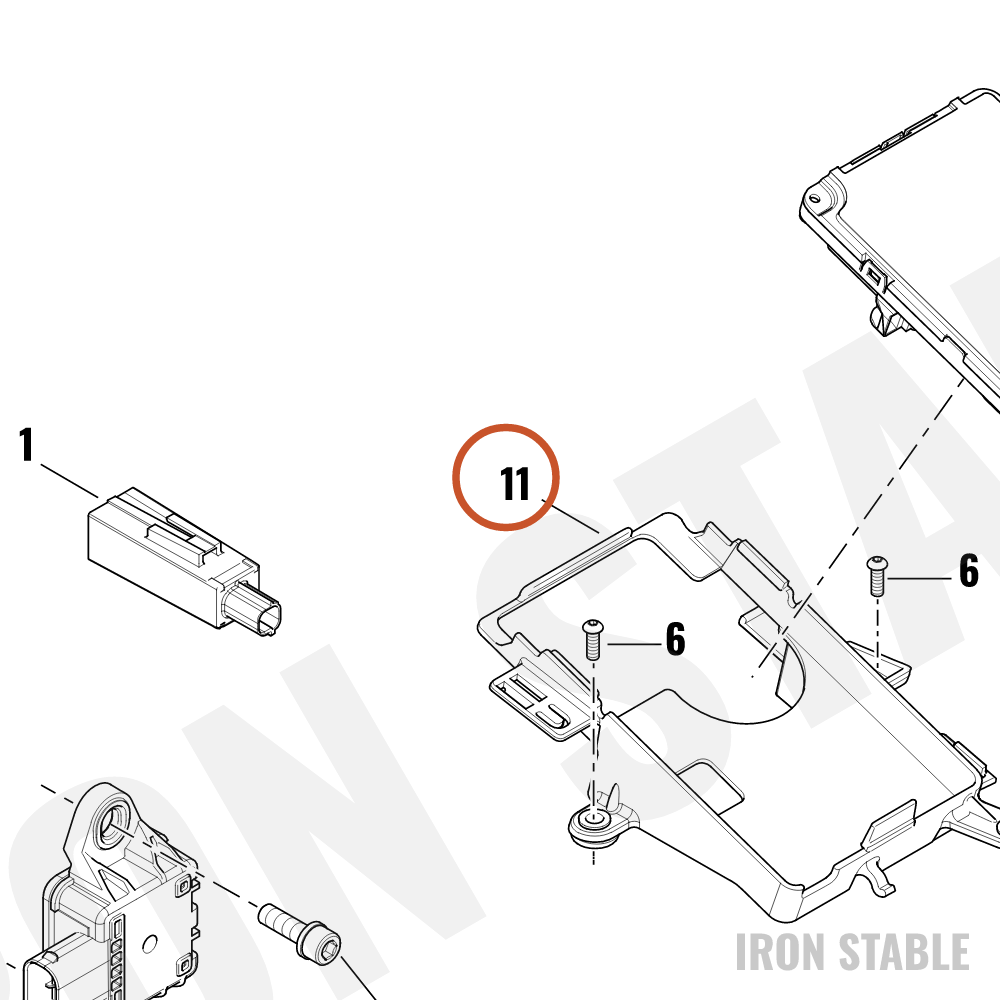 Harley-Davidson Bracket, Elec Mt, Caddy, Bcm