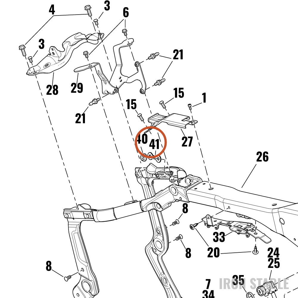 Harley-Davidson Bracket, Elec Mt, Antirotation