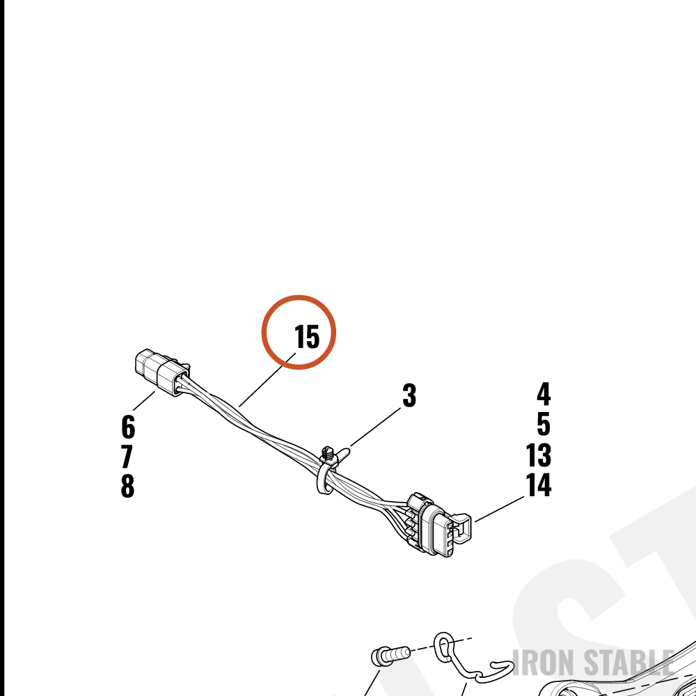 Harley-Davidson Harness, Wire, Headlamp Jumper