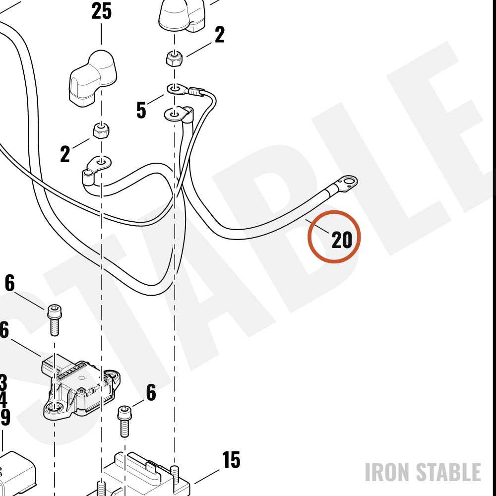 Harley-Davidson Harness, Wire, Starter-To-Fuse
