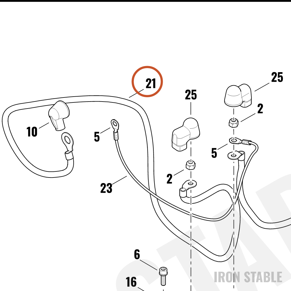 Harley-Davidson Harness, Wire, Fuse-To-Rvs Mot