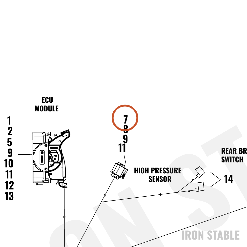 Harley-Davidson Connector, Trapez, 5-Pin