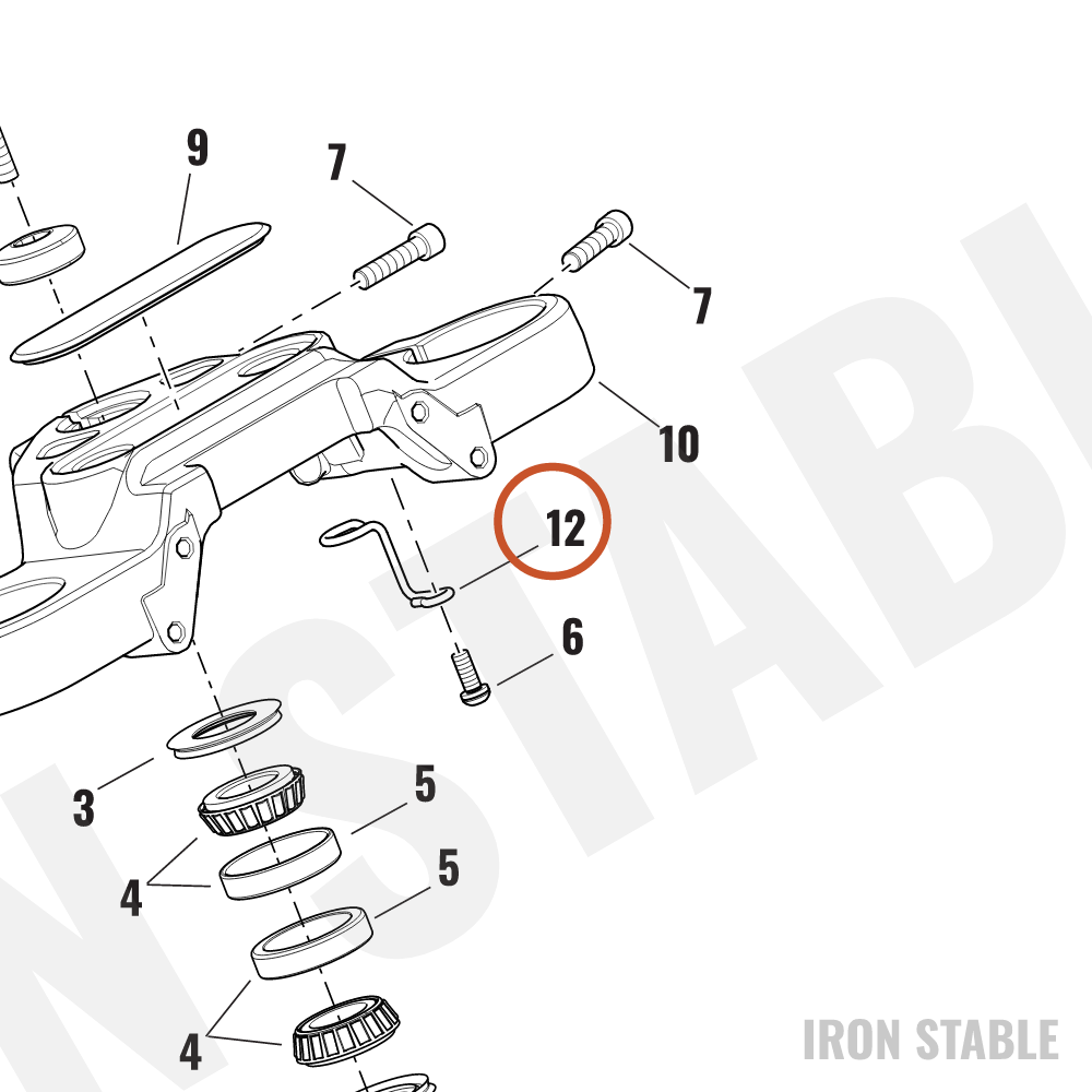 Harley-Davidson Guide, Wire, Fr Steering