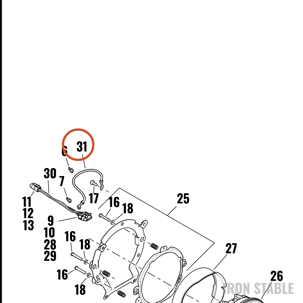 Harley-Davidson Harness, Wire, Ground Jumper