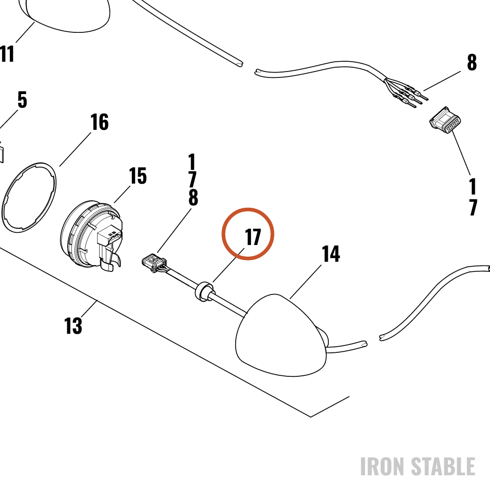 Harley-Davidson Harness, Wire, Turn Signal, 3-Wir