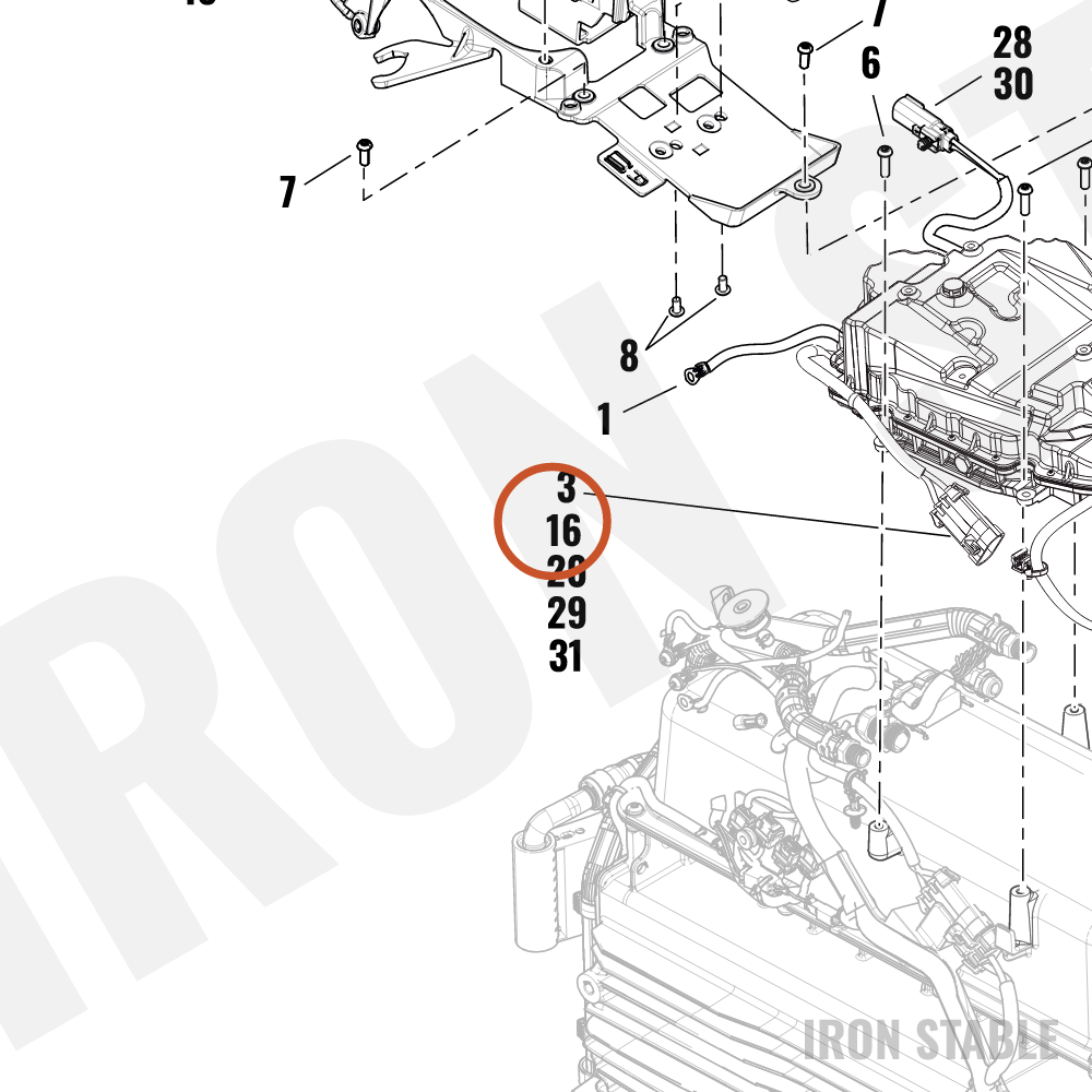 Harley-Davidson Seal, Conn/Term, Green Cable Sea