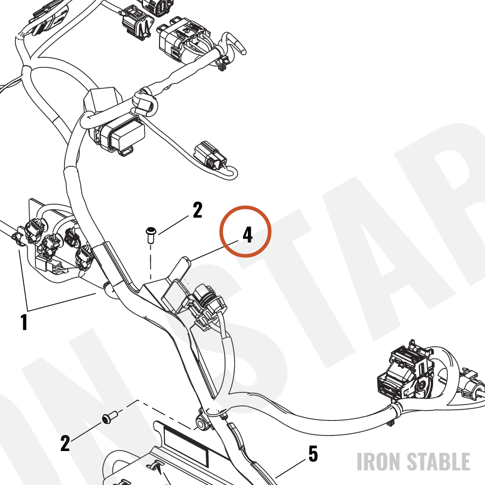 Harley-Davidson Bracket, Elec Mt, Main Harness Uppe
