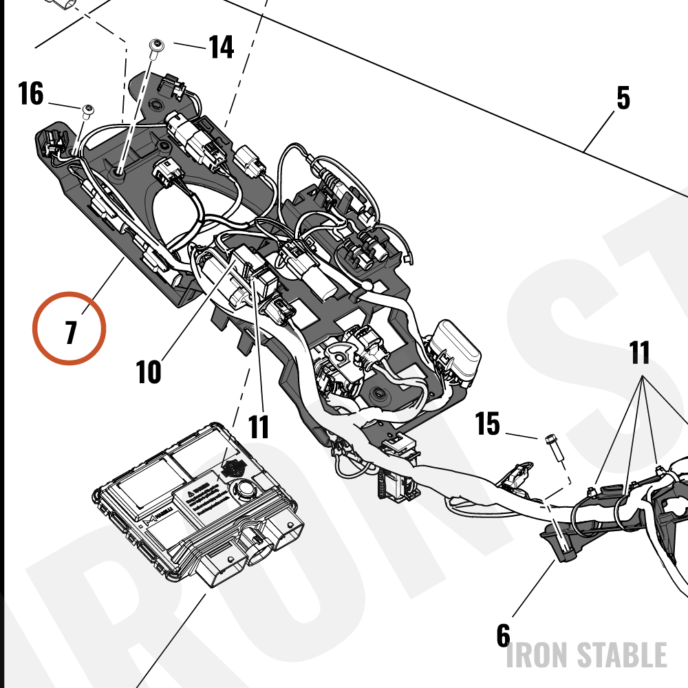 Harley-Davidson Wire Harn Sub-Component, Rr Underse