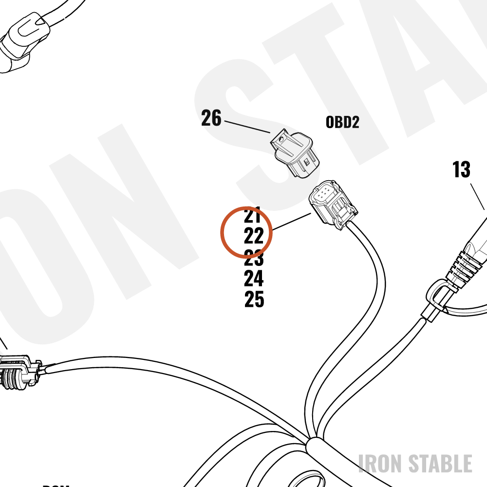Harley-Davidson Connector, Terminal Retainer, O