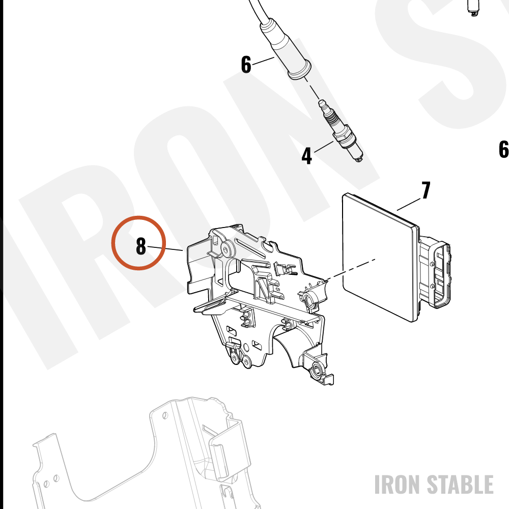Harley-Davidson Wire Harn Sub-Component, Ecm Caddy