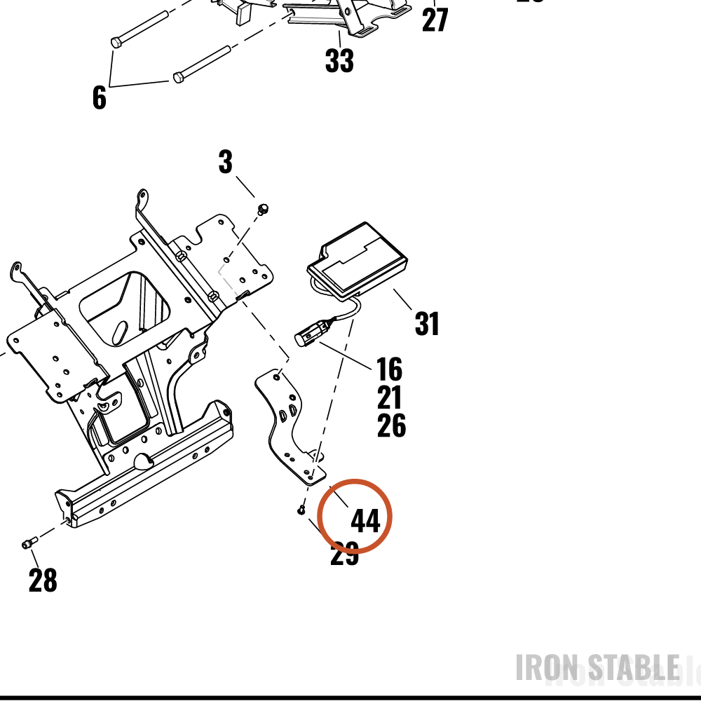 Harley-Davidson Elec Misc Component, Bracket