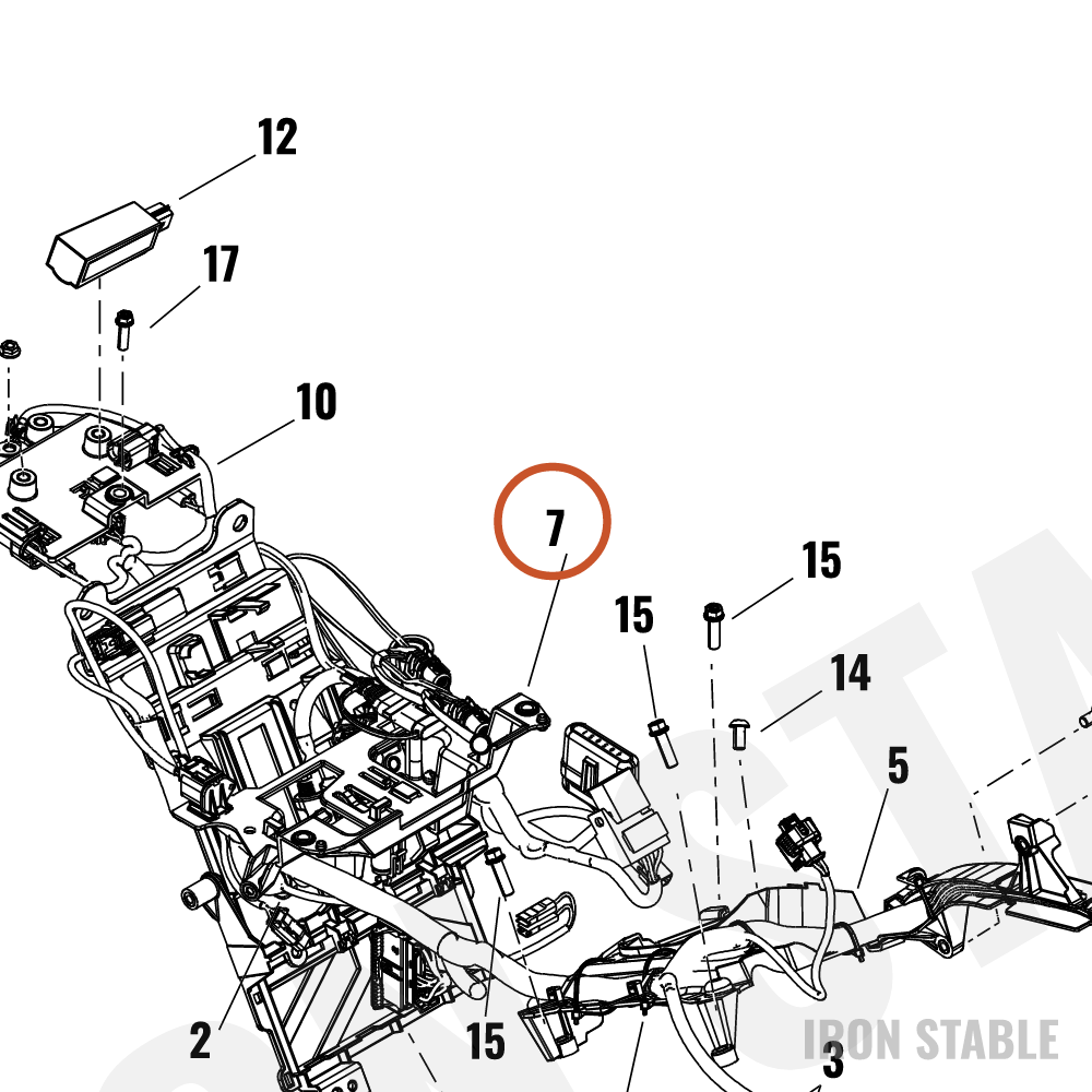 Harley-Davidson Wire Harn Sub-Component, Under-Seat