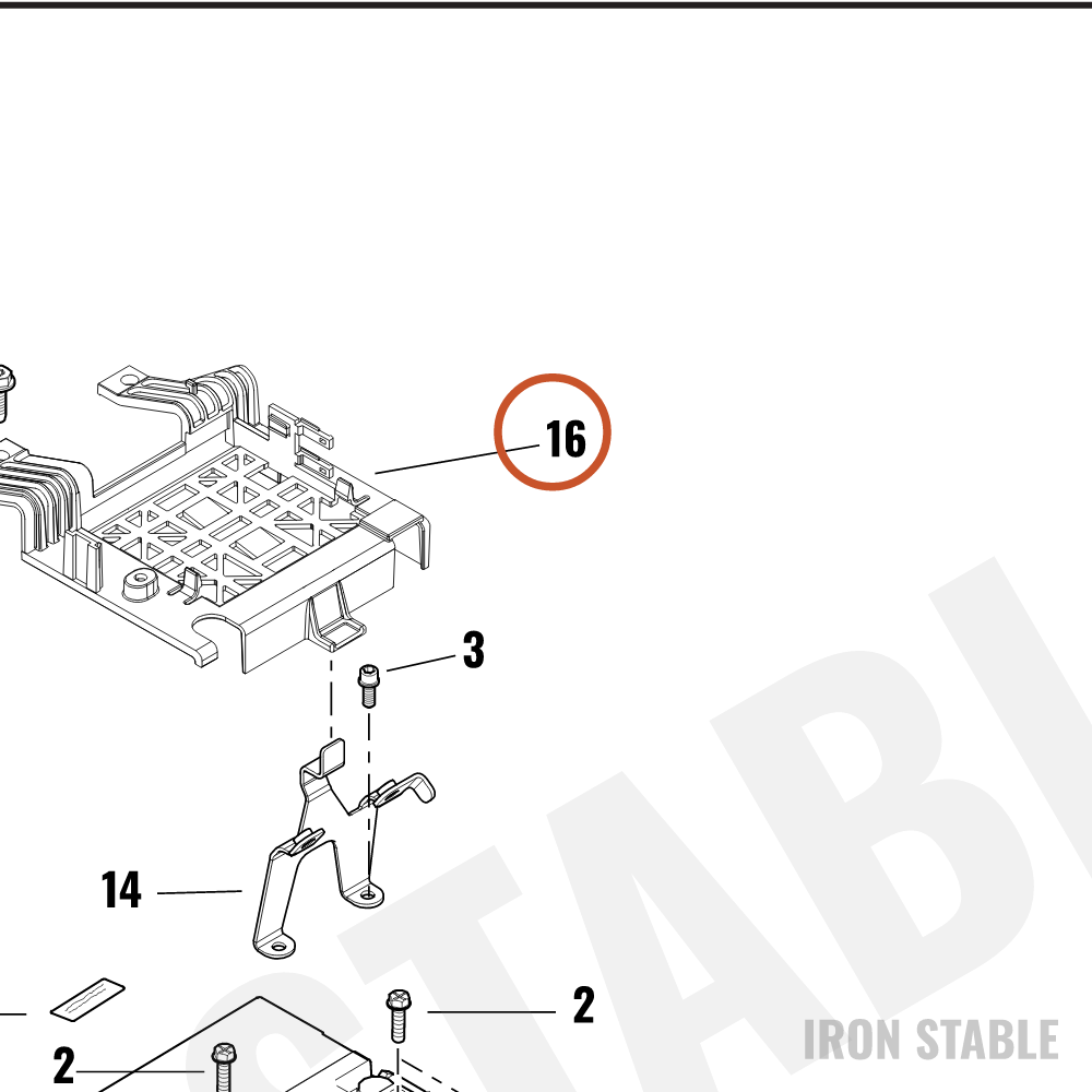 Harley-Davidson Bracket, Elec Mt, Ecm Caddy