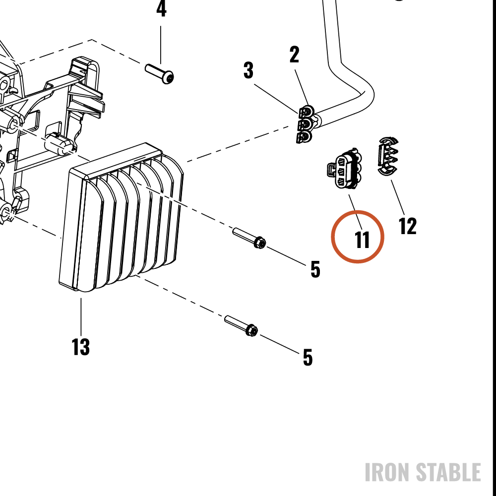 Harley-Davidson Connector, Housing, 3-Way Socket
