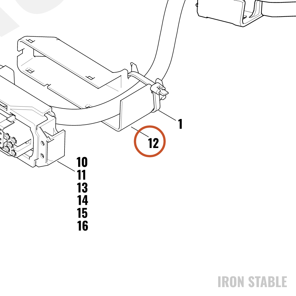 Harley-Davidson Connector, Cover, 81-Way Hsg, Dre