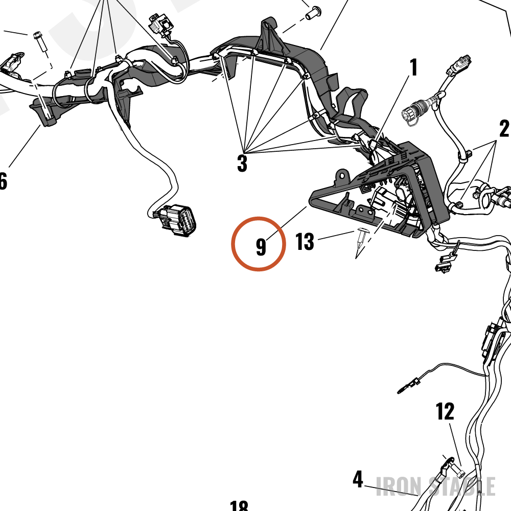 Harley-Davidson Wire Harn Sub-Component, Strg Head